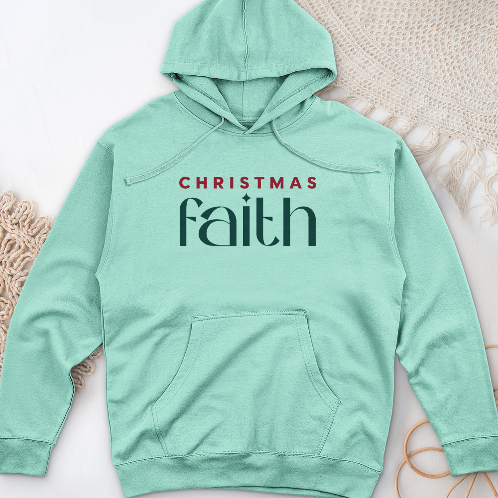 Christmas Faith Midweight Hooded Sweatshirt