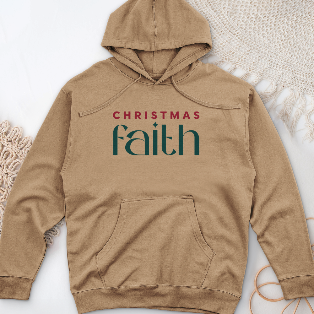 Christmas Faith Midweight Hooded Sweatshirt