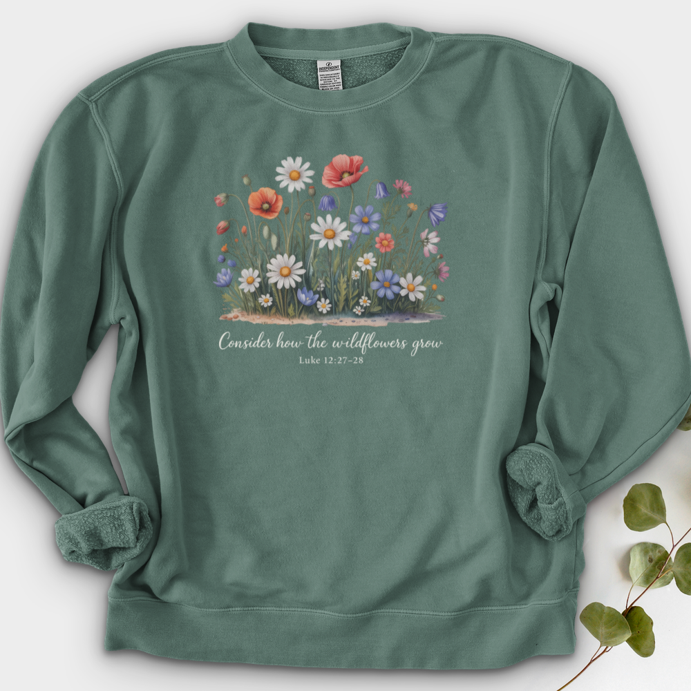 Consider How the Wildflowers Grow Crewneck
