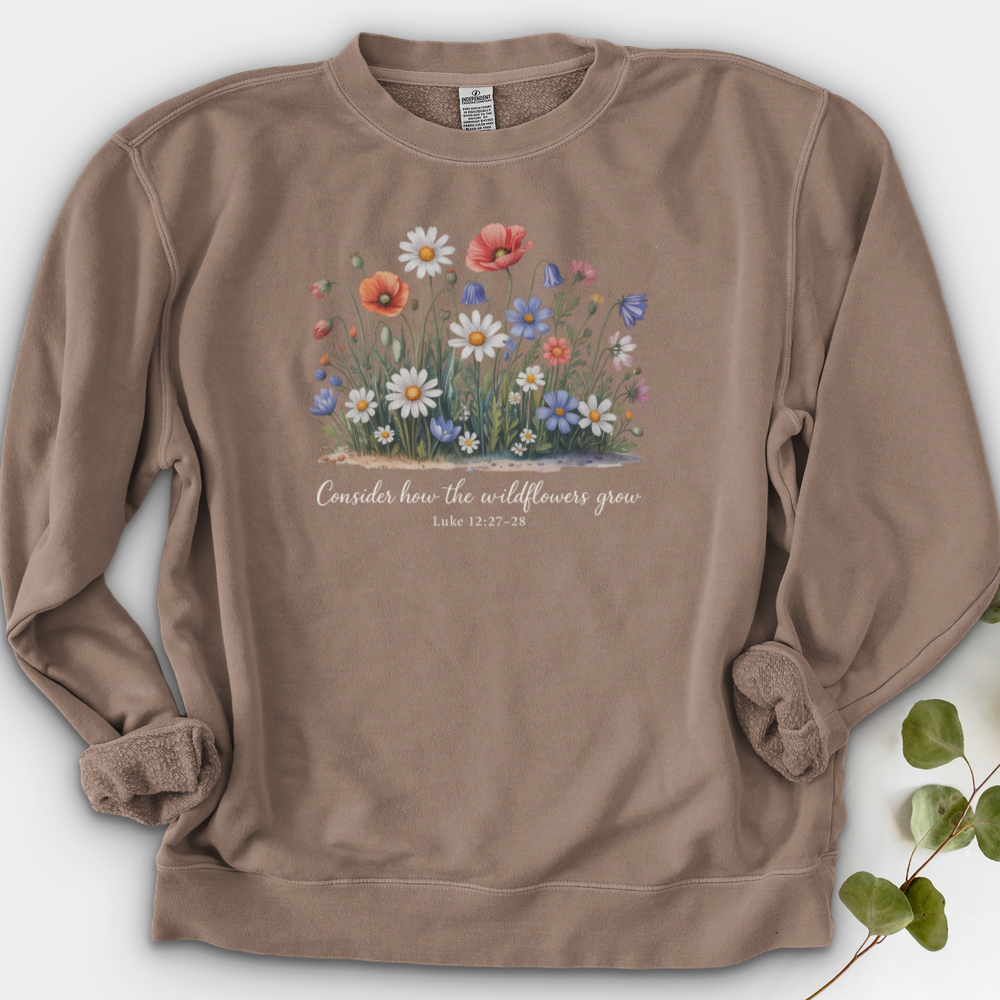 Consider How the Wildflowers Grow Crewneck