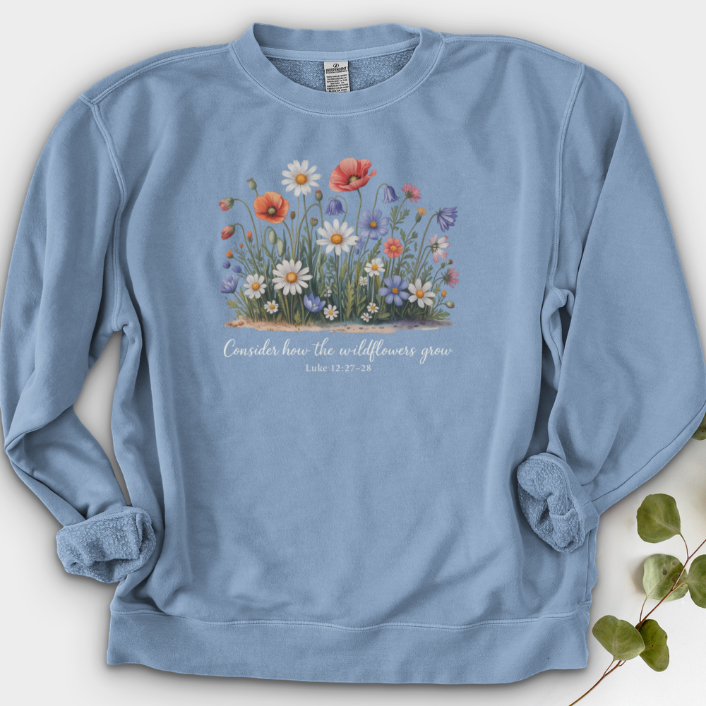 Consider How the Wildflowers Grow Crewneck