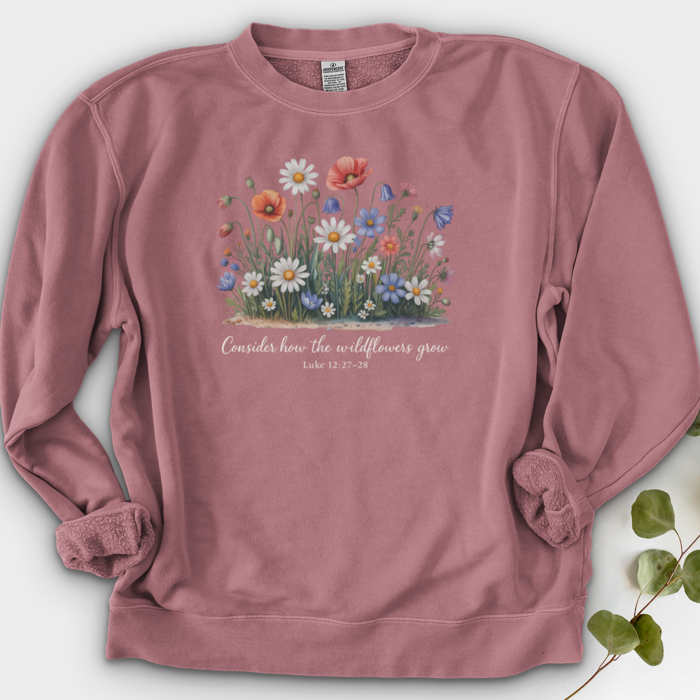 Consider How the Wildflowers Grow Crewneck