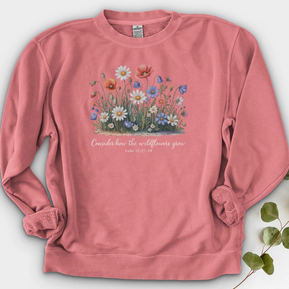 Consider How the Wildflowers Grow Crewneck