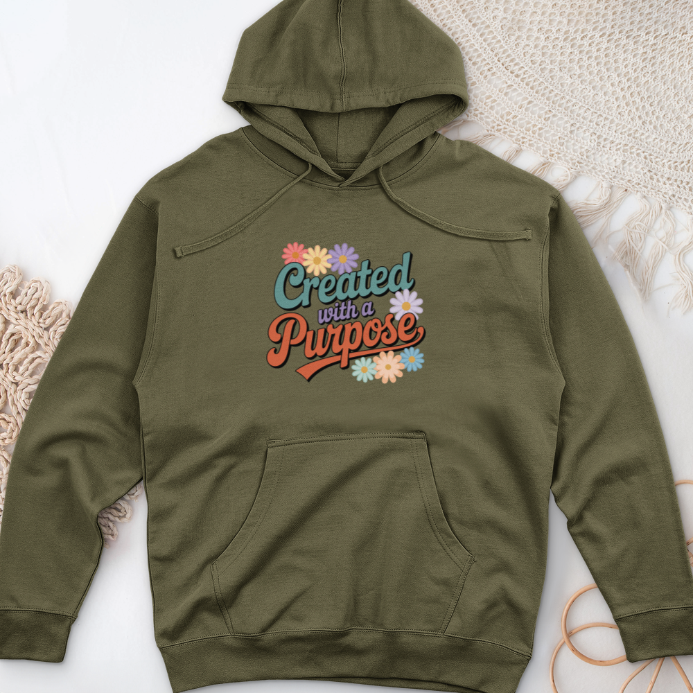 Created With A Purpose Midweight Hooded Sweatshirt
