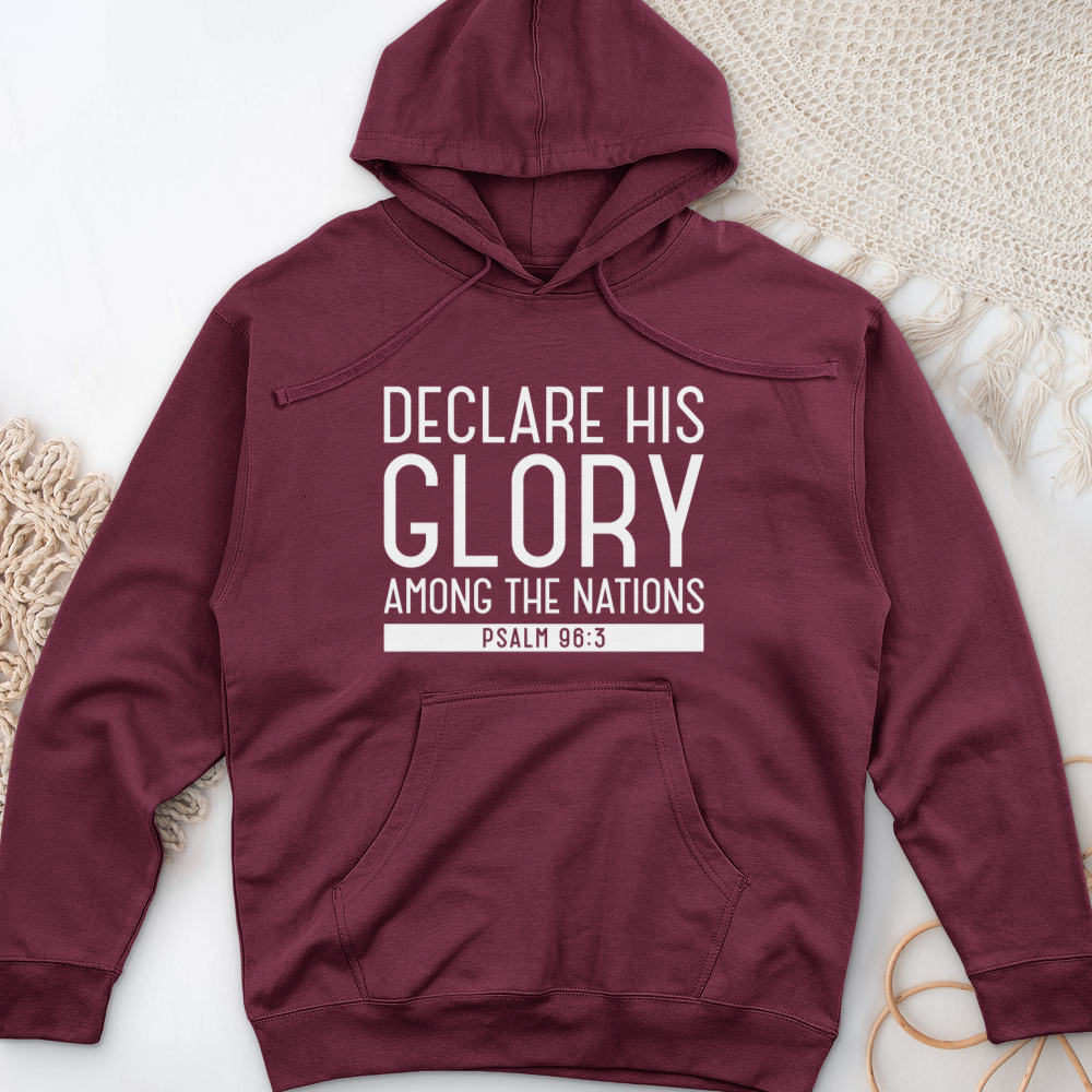 Declare His Glory Midweight Hooded Sweatshirt