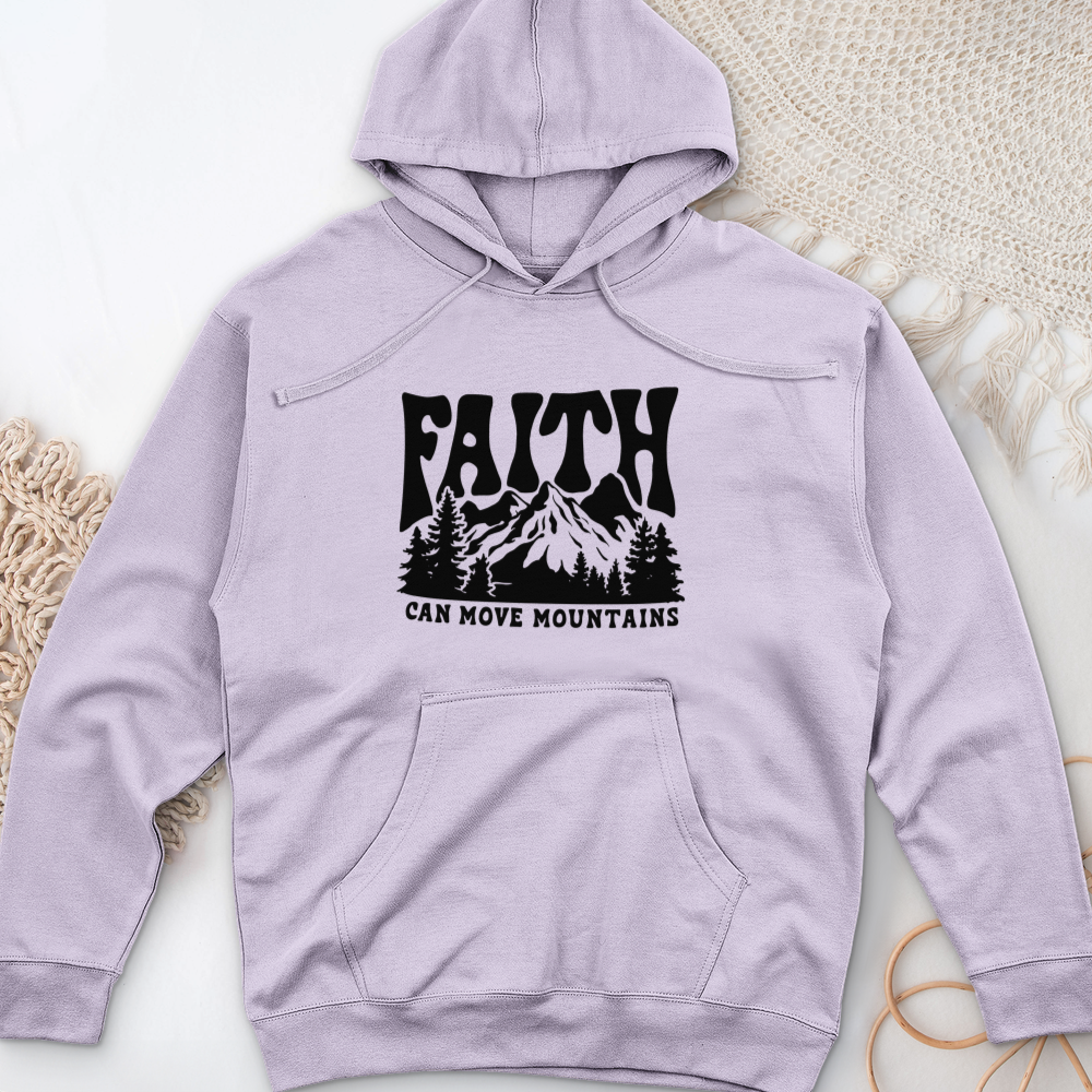 Faith Can Move Mountain Midweight Hooded Sweatshirt