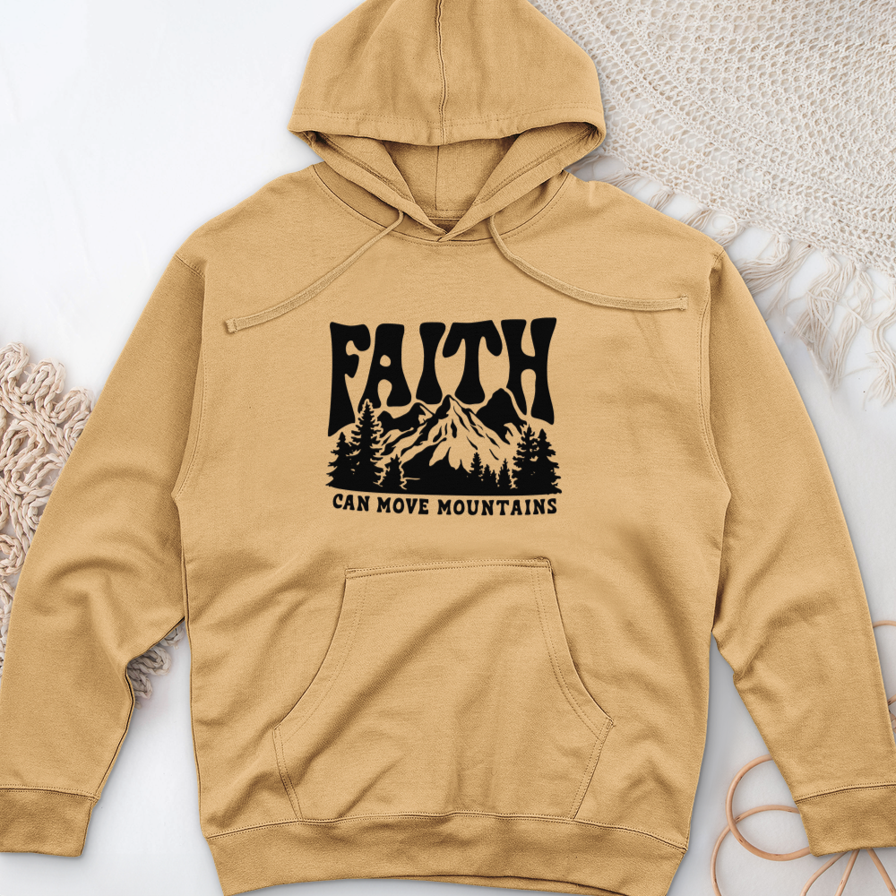 Faith Can Move Mountain Midweight Hooded Sweatshirt