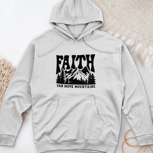 Faith Can Move Mountain Midweight Hooded Sweatshirt