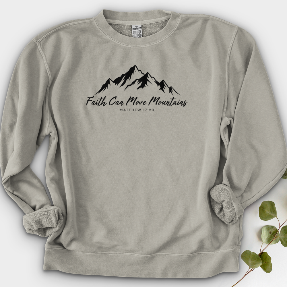 Faith Can Move Mountains Crewneck