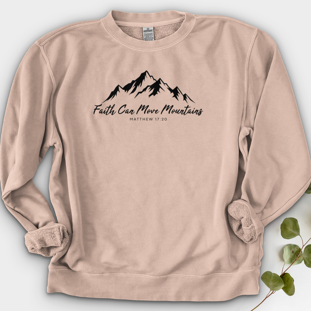 Faith Can Move Mountains Crewneck