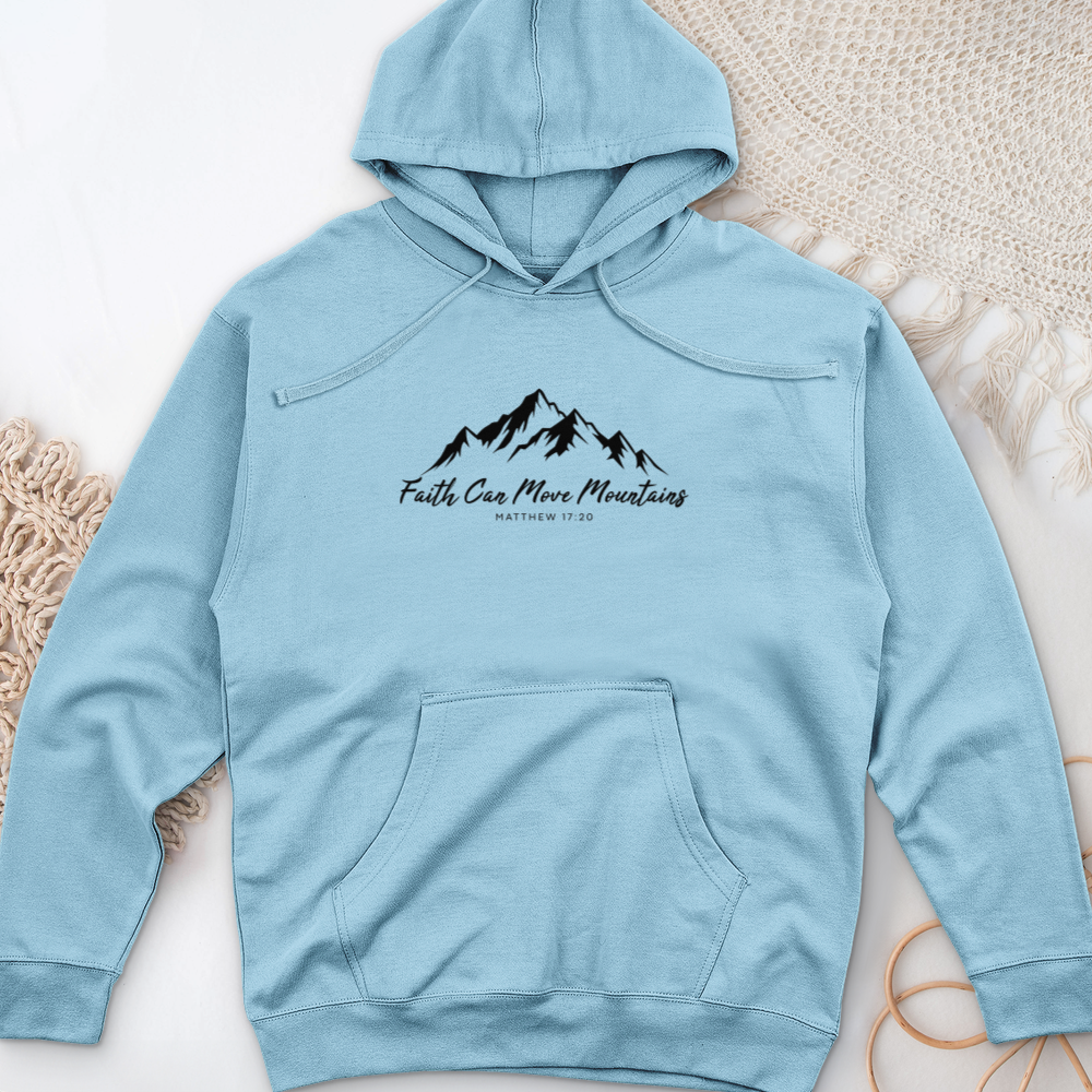 Faith Can Move Mountains Midweight Hooded Sweatshirt