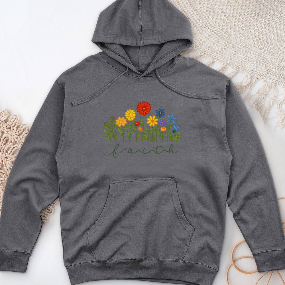 Faith Garden Midweight Hooded Sweatshirt