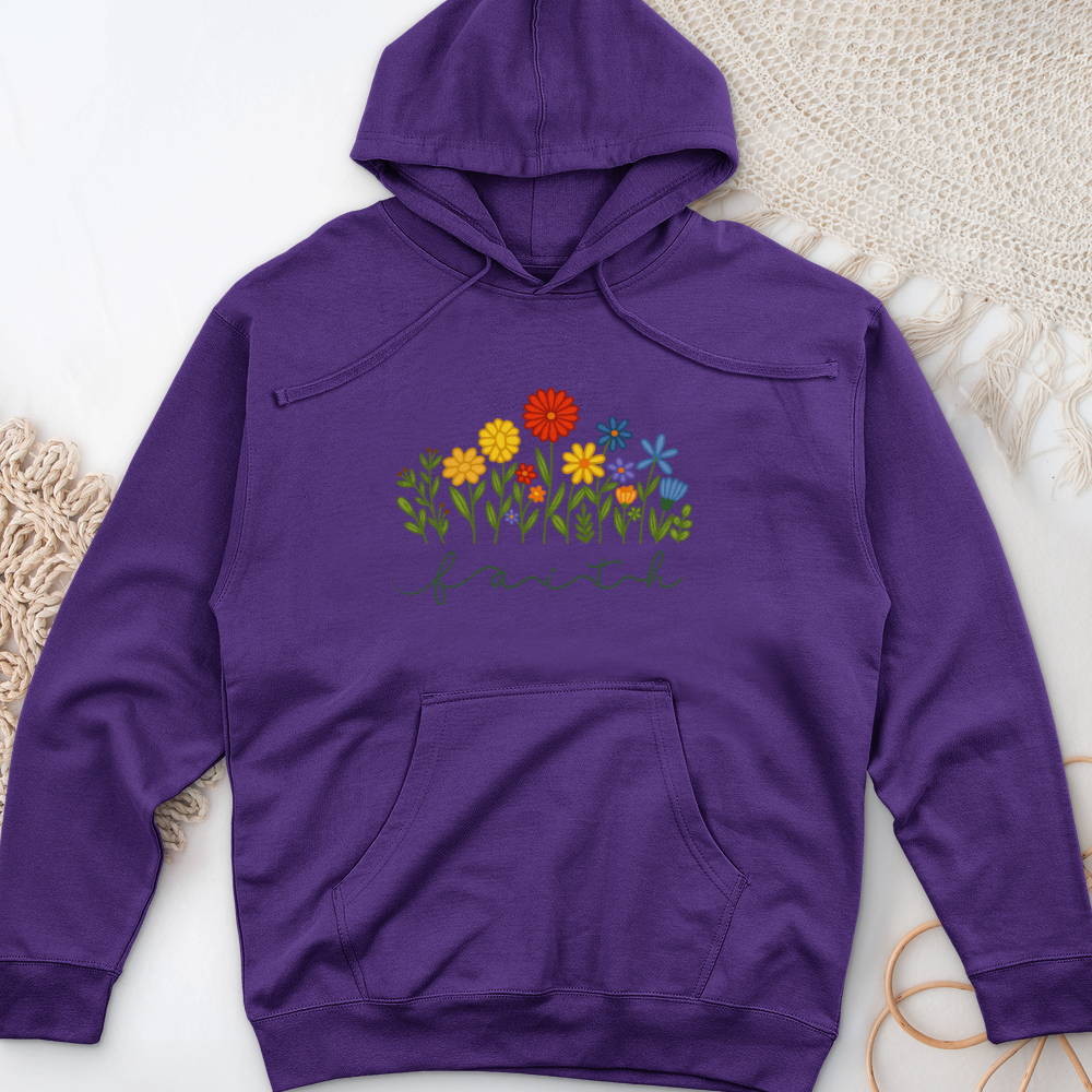 Faith Garden Midweight Hooded Sweatshirt