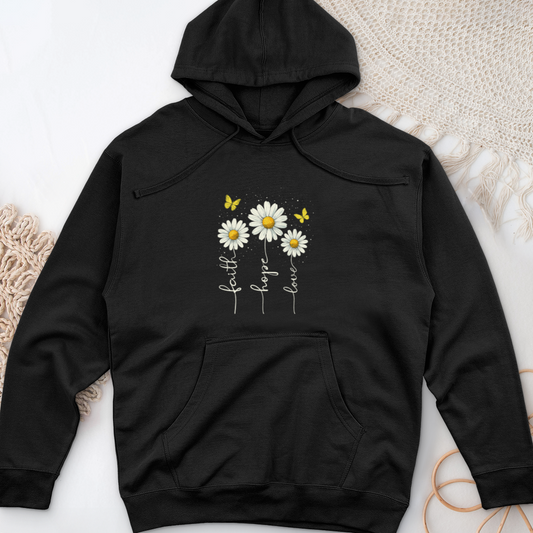 Faith Hope Love Midweight Hooded Sweatshirt