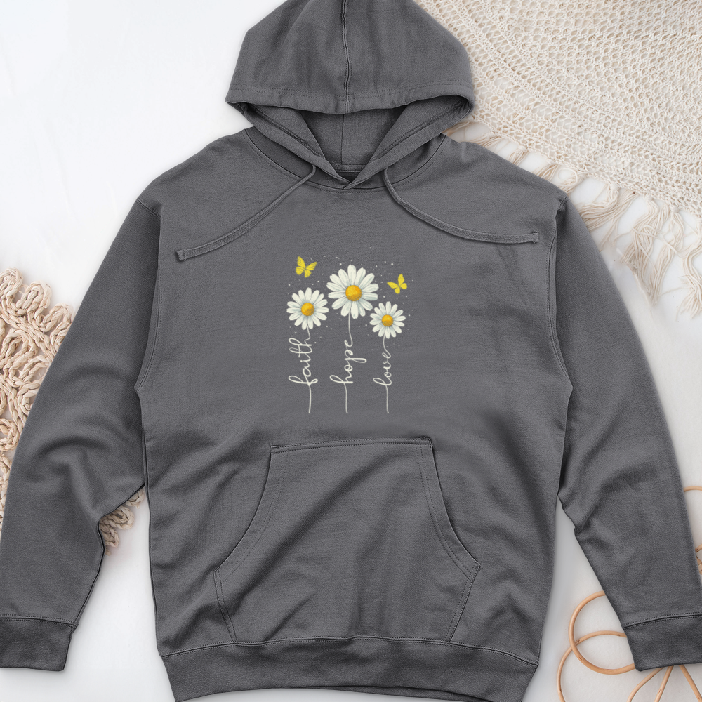 Faith Hope Love Midweight Hooded Sweatshirt