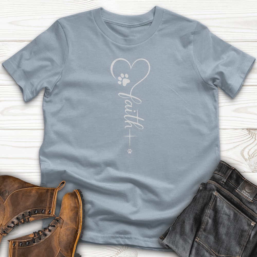 Faith Paw Heart Cross T-Shirt