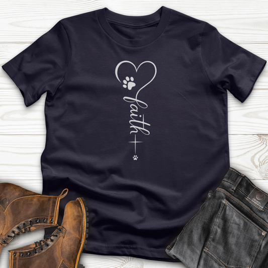 Faith Paw Heart Cross T-Shirt