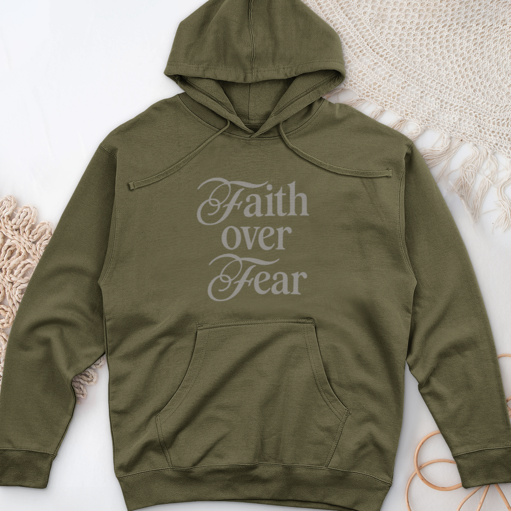 Faith over Fear Midweight Hooded Sweatshirt