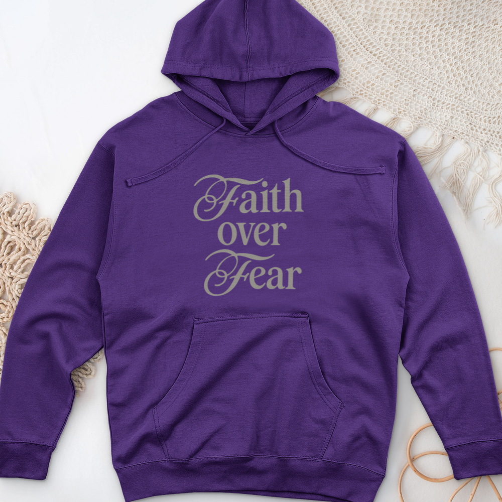 Faith over Fear Midweight Hooded Sweatshirt