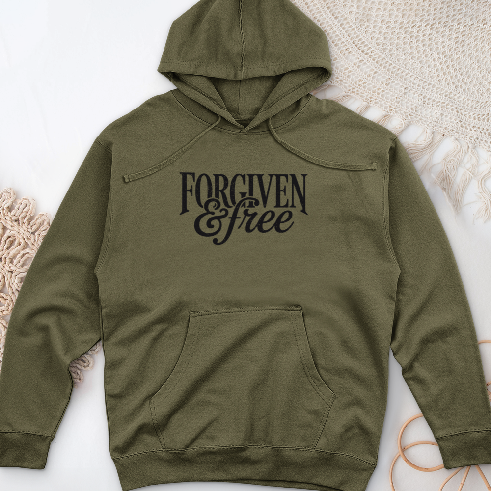 Forgiven and Free Midweight Hooded Sweatshirt