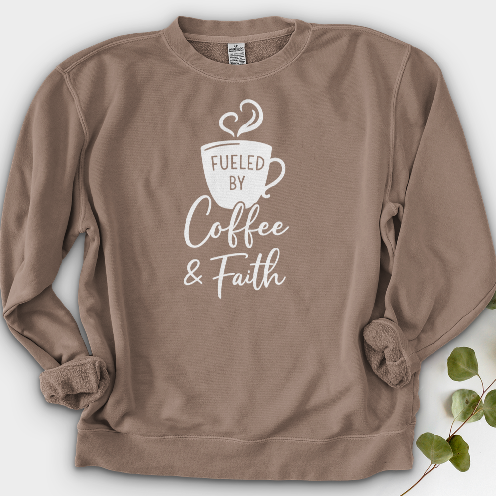 Fueled By Coffee & Faith Crewneck