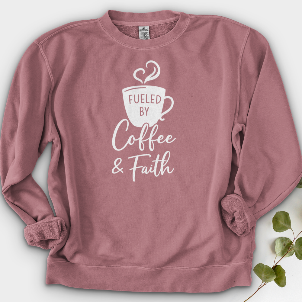 Fueled By Coffee & Faith Crewneck