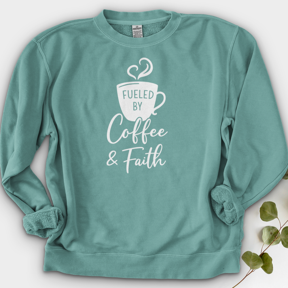 Fueled By Coffee & Faith Crewneck