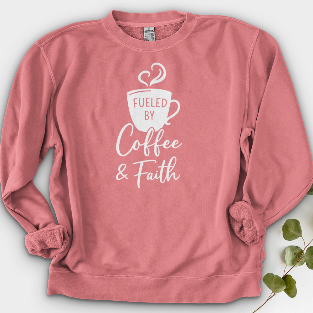 Fueled By Coffee & Faith Crewneck