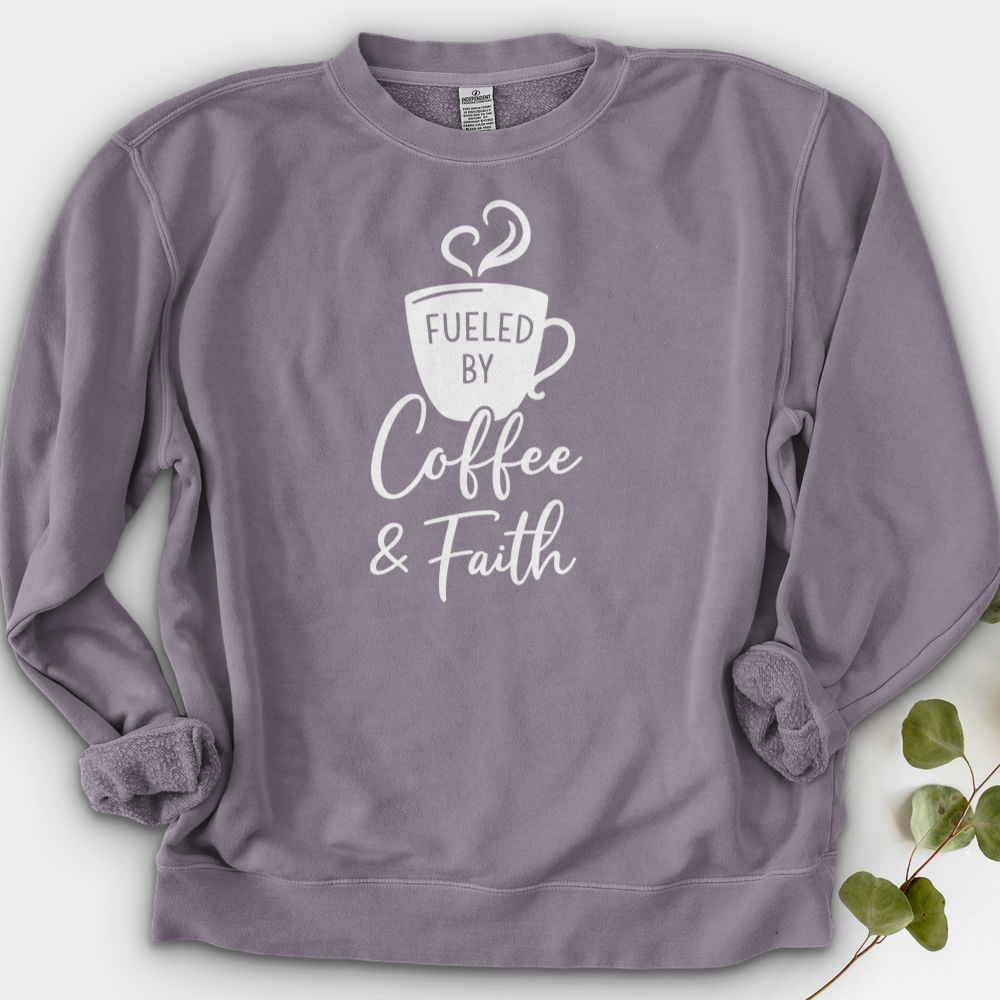 Fueled By Coffee & Faith Crewneck