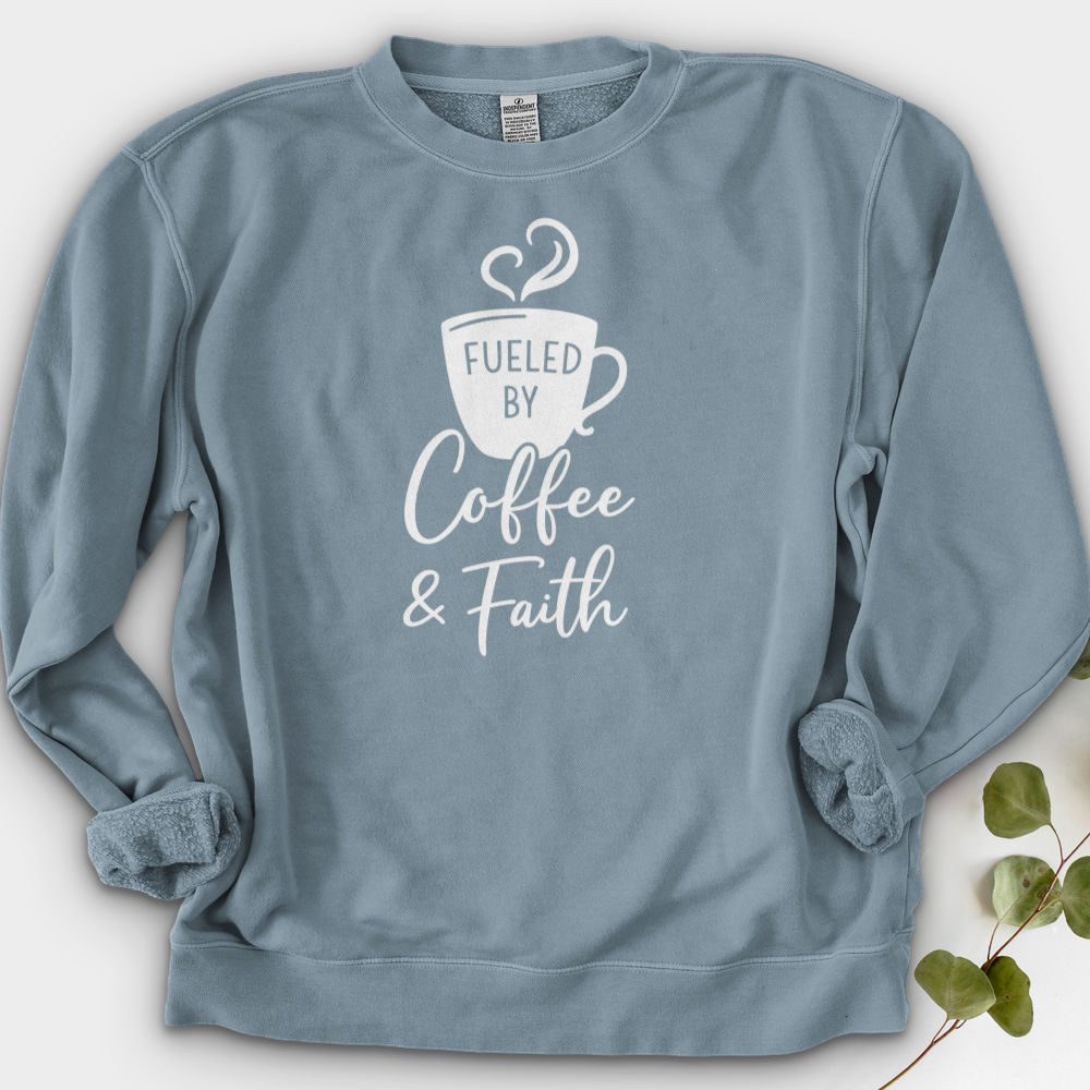 Fueled By Coffee & Faith Crewneck
