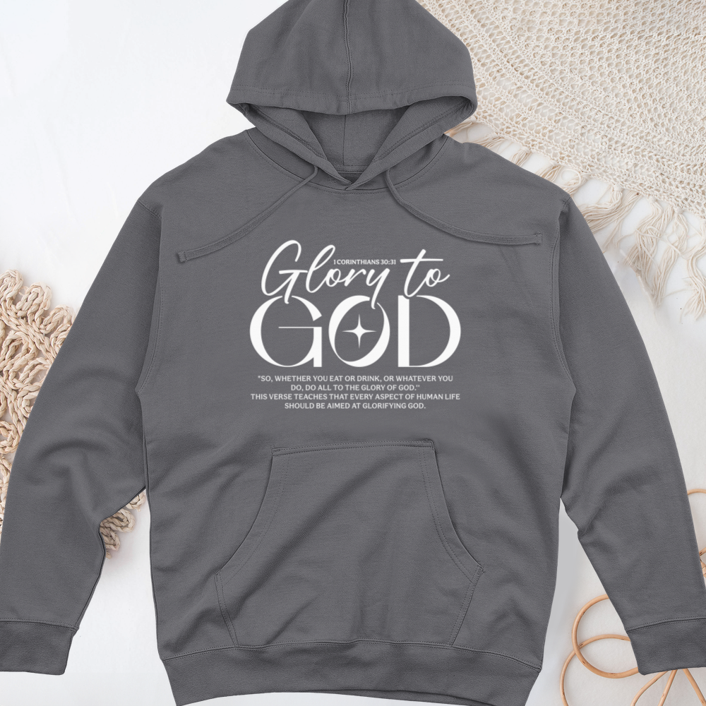 Glory to God Midweight Hooded Sweatshirt