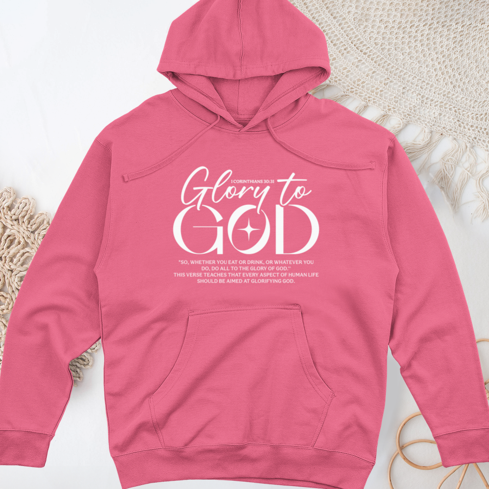 Glory to God Midweight Hooded Sweatshirt