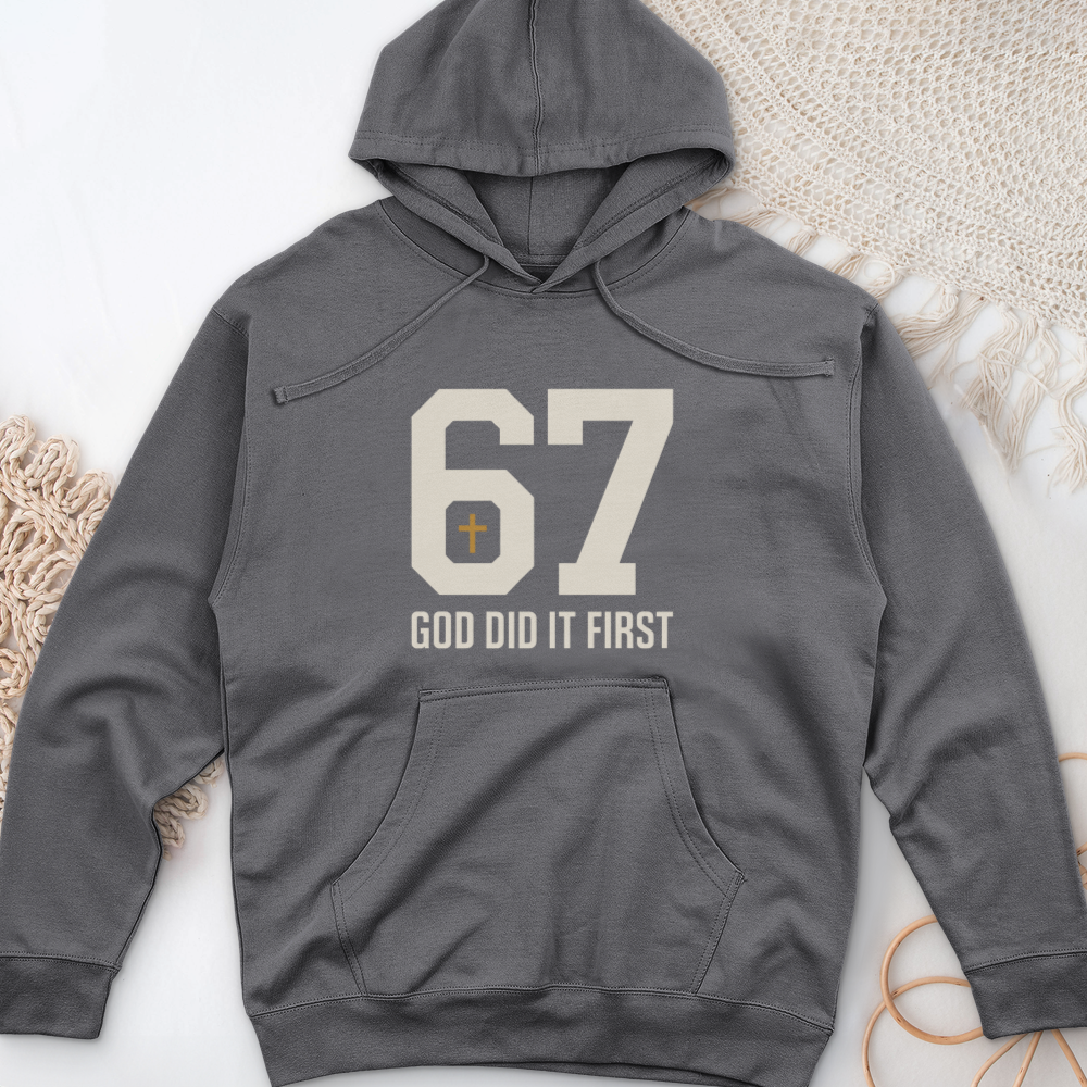 God Did It First 02 Midweight Hooded Sweatshirt