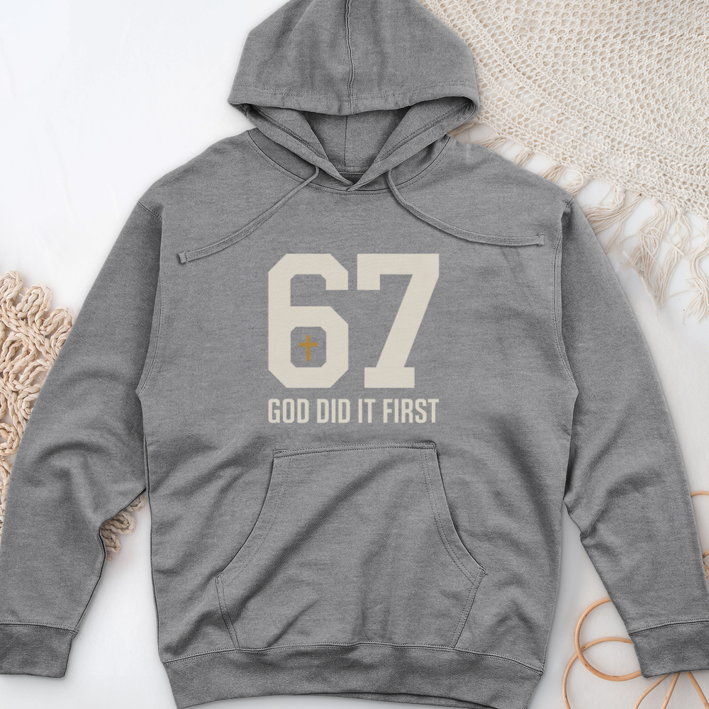 God Did It First 02 Midweight Hooded Sweatshirt