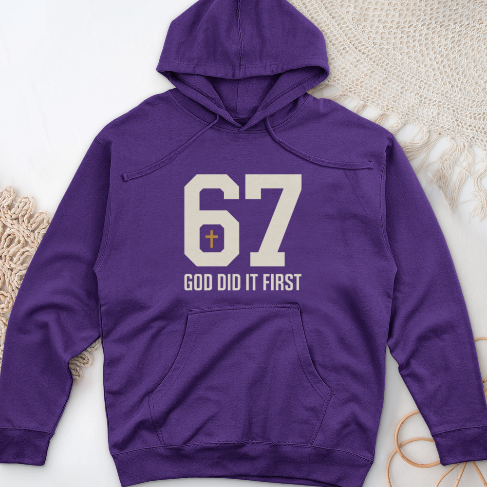 God Did It First 02 Midweight Hooded Sweatshirt