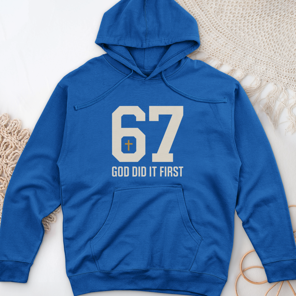 God Did It First 02 Midweight Hooded Sweatshirt