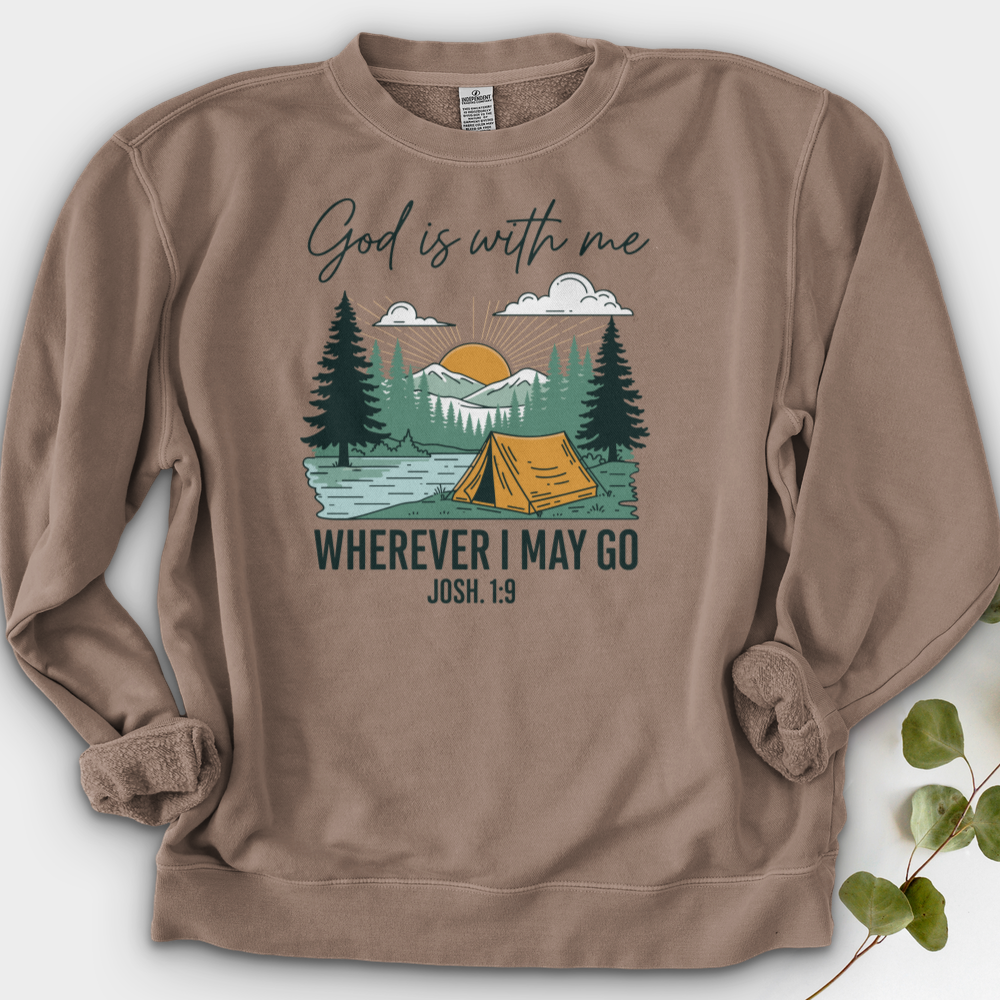 God Is With Me Crewneck