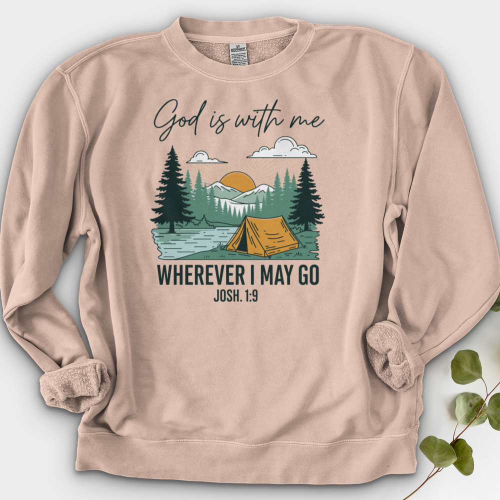 God Is With Me Crewneck
