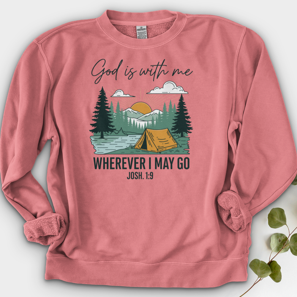 God Is With Me Crewneck