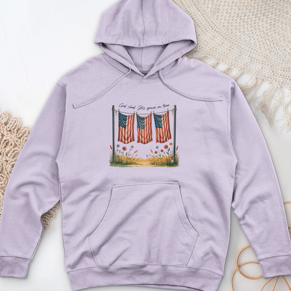 God Shed His Grace on Thee Midweight Hooded Sweatshirt
