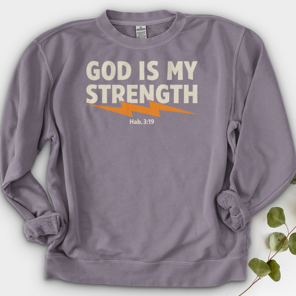 God is strength Crewneck