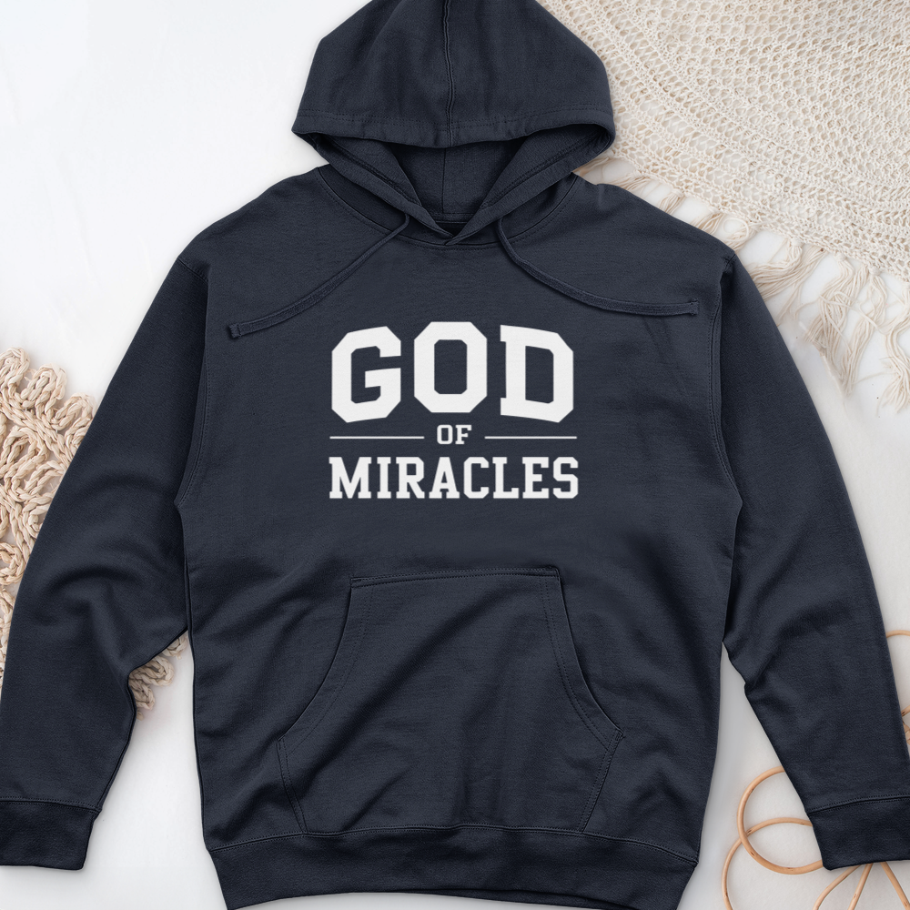 God of Miracles Midweight Hooded Sweatshirt
