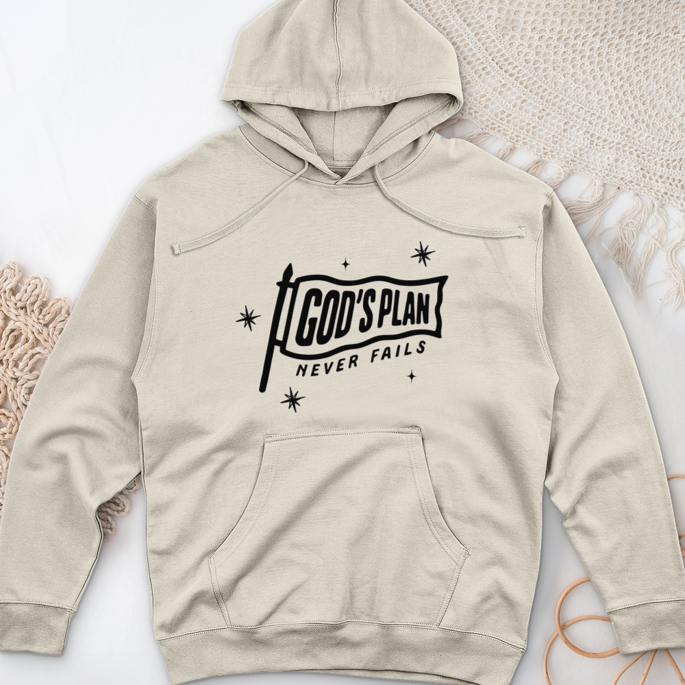 God's Plan Midweight Hooded Sweatshirt