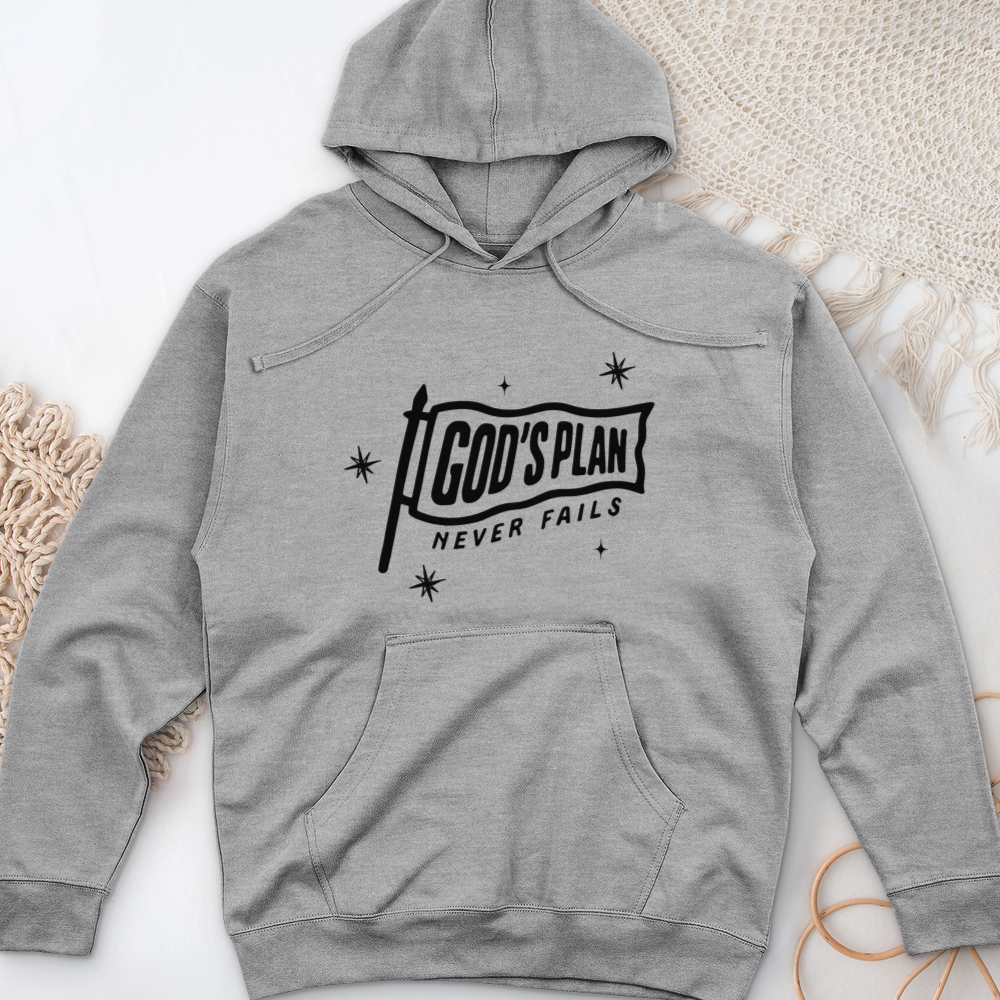 God's Plan Midweight Hooded Sweatshirt