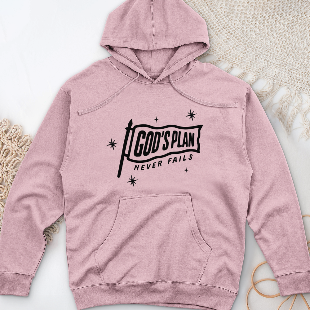 God's Plan Midweight Hooded Sweatshirt