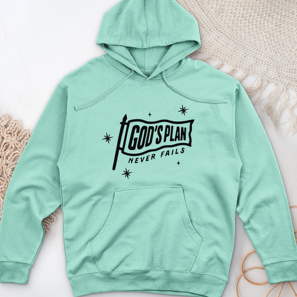 God's Plan Midweight Hooded Sweatshirt
