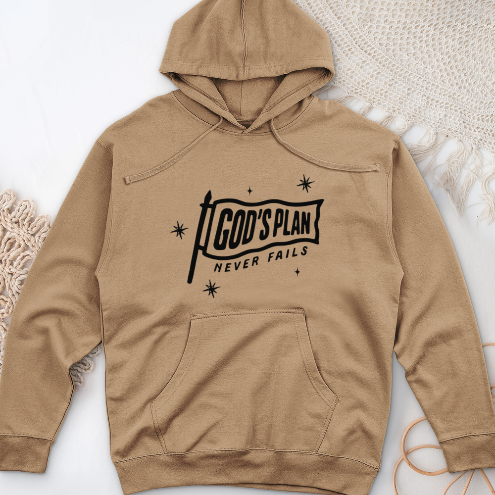 God's Plan Midweight Hooded Sweatshirt