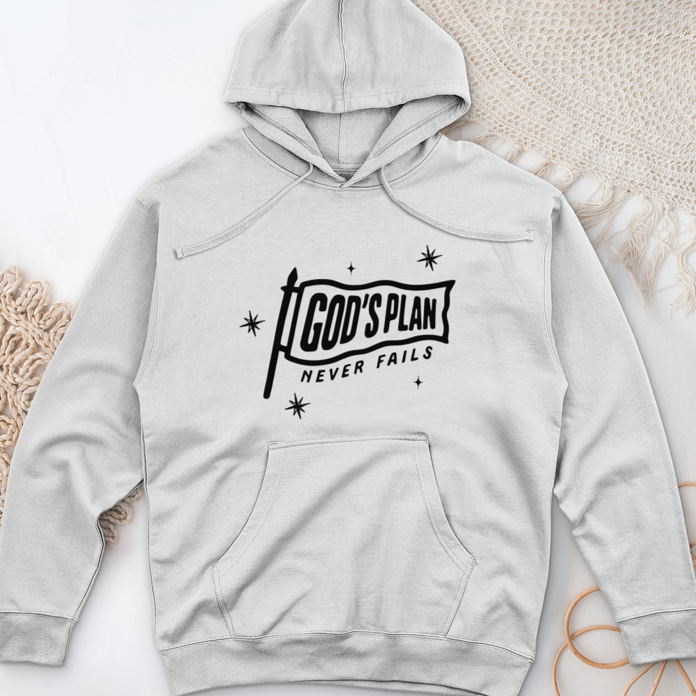God's Plan Midweight Hooded Sweatshirt
