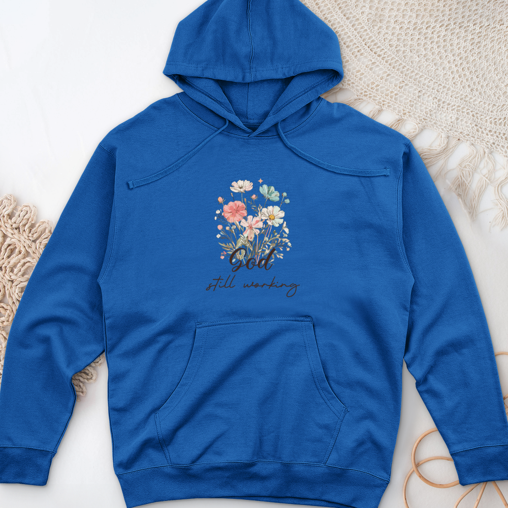God's Still Working Midweight Hooded Sweatshirt