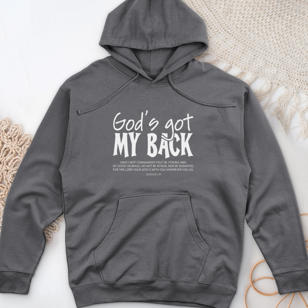God's Got My Back Midweight Hooded Sweatshirt